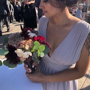 Lulús grey maxi dress